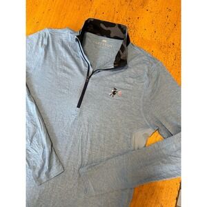 Stanwich Club Med Blue Greyson Guide Sport Quarter Zip Performance  Pullover